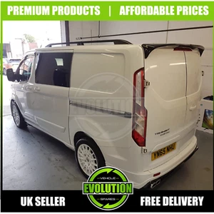 SWB ROOF RAILS BARS TO FIT FORD TRANSIT CUSTOM 2013-2022 BLACK RACK BAR NEW - Picture 1 of 5