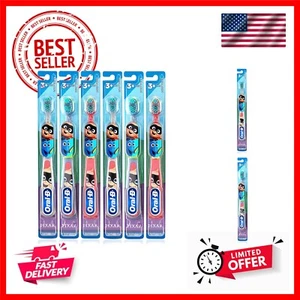 Kids Manual Toothbrush, for Children and Toddlers 3+, Extra Soft Bristles - P... - Picture 1 of 8
