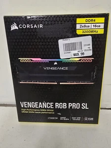 Corsair Vengeance RGB Pro SL 16GB (2x8GB) RAM DDR4 3200MHz CMH16GX4M2E3200C16 - Picture 1 of 3