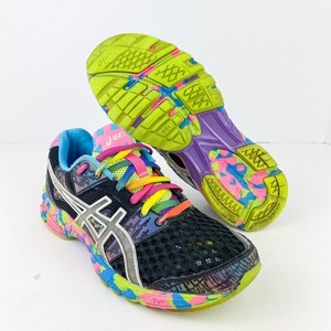 multi colored asics womens
