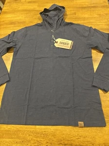 Banded Men’s Five Oaks Hooded Henley Navy XL Lifestyle Apparel New With Tags - Picture 1 of 6