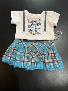 Build A Bear Justice Set 2 Stück Love One Another Live Free Top Rock Rarität Selten - Bild 1 von 11