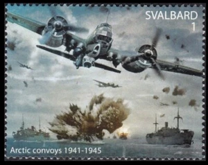 SVALBARD 2025 WORLD WAR II ARCTIC CONVOYS SHEET MNH ARCTIC POLAR LOCAL STAMPS - Picture 1 of 1