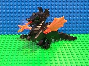 Lego Classic schwarzer Drache Minifigur Flügel 6097 6047 6007 CMF selten Vintage Lot - Bild 1 von 4