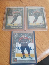 (2) 2001-02 BOWMAN YOUNG STARS FOIL ILYA KOVALCHUK ROOKIE CARDS #159+ BAP RC LOT