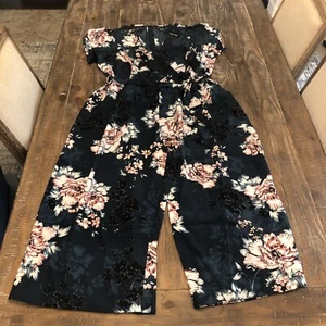 City Chic Women's Blossom Tie Jumpsuit Green M - Picture 1 of 2