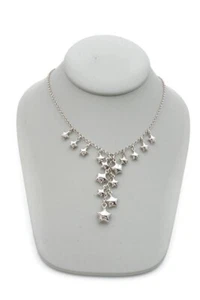 Collar de plata de ley 925 estrellas 18" - Imagen 1 de 9