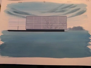 Animation cel BACKGROUND production art cels anime hanna cartoons vintage  BG3 - Picture 1 of 2