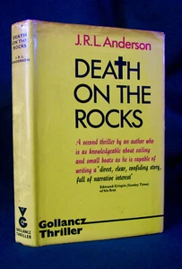Death on the Rocks, J.R.L. Anderson, 1973, 1st ed. Thriller, Sea, Ships, Sailing - Picture 1 of 4