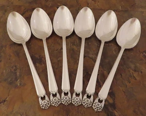 IS Eternally Yours Set of 6 Soup Spoons 1847 Rogers Silverplate Flatware Lot D - Picture 1 of 4
