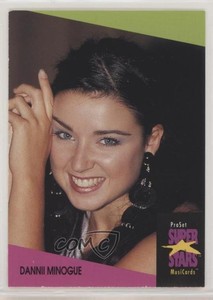 1991 ProSet Super Star MusiCards UK Dannii Minogue #88 12cv