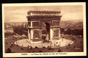 AK PARIS La Place de l'Etoile et l'Arc de Triomphe von MONA - Bild 1 von 2
