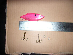 Bill Lewis RARE COLOR Rat-L-Trap floater .5oz Musky/Pike 3" PINK clear lipless