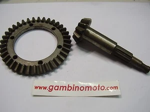 COPPIA CONICA LAMBRO PIGNONE DENTI 12 DENTI CORONA 37 - Imagen 1 de 1