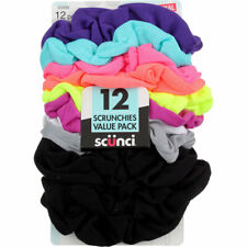 Scunci Hair Scrunchies, Neon, 12 Ct