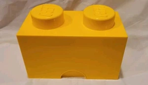 Lego Yellow 9 3/4 x 7 1/4 x 4 3/4 Storage Brick 1 x 2  Stackable 1x2 - Picture 1 of 6