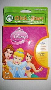 LeapFrog Disney's Disney Princess Click Start Computer Software Ages 3-6 NEW