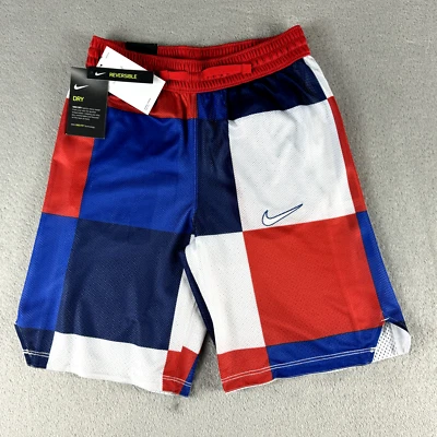 Pantalones Cortos de Baloncesto Nike Elite Niños Reversibles 9" CK3024-657 Rojo/Blanco/Azul Talla L Foto 1 de 4