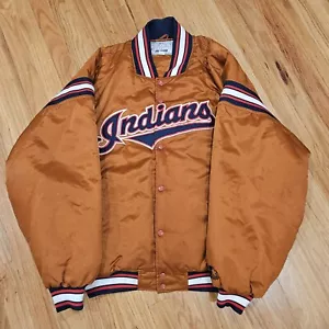 CHAQUETA DE COLECCIÓN RARA Cleveland INDIANS Naranja MLB STARTER Talla Extra Grande XL - Imagen 1 de 23
