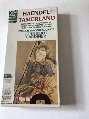 HAENDEL Tamerlano JOHN ELIOT GARDINER ERATEO STEREO THREE CASSETTE TAPE BOX SET - Image 1 of 3