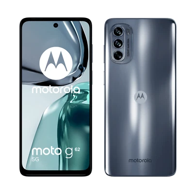 MOTOROLA MOTO G62 5G 6.5" DUAL SIM IBRIDA ANDROID 12 4 GB 128 GB 5000 MAH GRIGIO - Immagine 1 di 4
