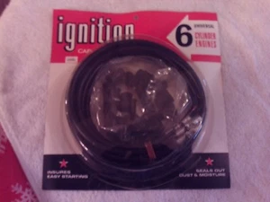 VTG UNIVERSAL IGNITION SPARK PLUG WIRE SET 6 CYLINDER CABLE SET GM, FORD, MOPAR - Picture 1 of 3