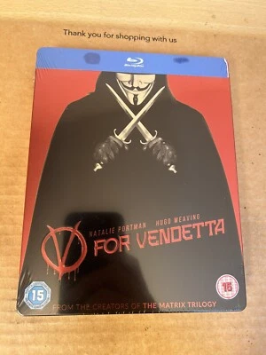V for Vendetta - UK Limited Ed Blu Ray SteelBook NEW & SEALED Natalie Portman - Image 1 of 4