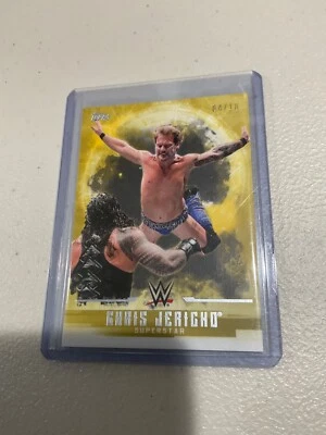 CHRIS JERICHO #10 2017 Topps WWE Undisputed Gold #4/10 Rare Mint AEW New Japan - Image 1 of 3