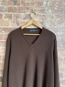 Ralph Lauren Black Label Men's Sweater, Sz XL, Brown 100% Cashmere - Picture 1 of 6