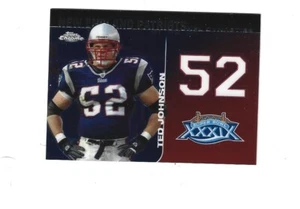 2008 Topps Chrome Dynasties #DYNTJ Ted Johnson NEW ENGLAND  PATRIOTS - Picture 1 of 1