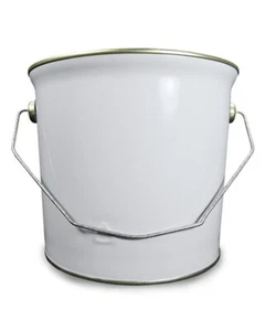 Empty 2.5 Litre Metal Paint Bucket Tin Can Complete With Lid - Picture 1 of 1
