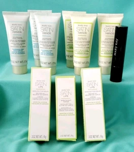 MARY KAY 10-PC MIXED LOT: SATIN HANDS X6 + SATIN LIPS X3 + LIPSTICK X1 - Picture 1 of 12