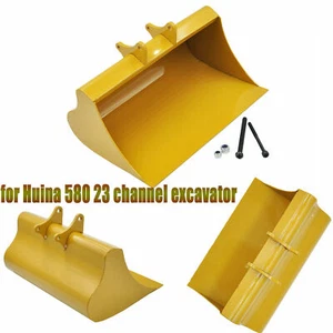 For Huina 580 Excavator Upgrade Metal Excavator Bucket Simulation Digging Bucket - Picture 1 of 6