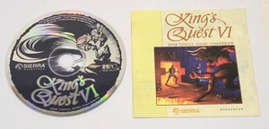 King's Quest VI: Heir Today, Gone Tomorrow (PC CD-ROM, 1993) Game Disk & Manual - Picture 1 of 3