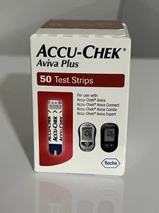Tiras reactivas de glucosa en sangre Accu-Chek Aviva Plus caja de 50 unidades sin abrir 31/12/25 - Imagen 1 de 6