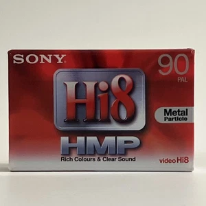 Sony Video Hi8 HMP 90 minuti PAL particelle di metallo. Nastro per videocamera. Nuovo sigillato. - Foto 1 di 7