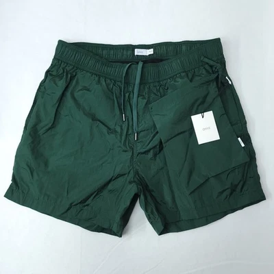 Bañador Onia Nylon Arrugado Multifuncional 5" XXL Verde Bosque NUEVO Bolso $135 Foto 1 de 4