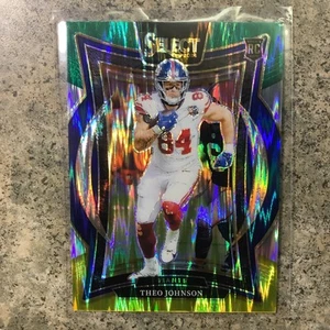 2024 Select Concourse Level #96 Red Blue Prizm Shock Theo Johnson RC Giants - Picture 1 of 2