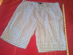 Pantaloncini Billabong taglia 36 bianchi neri a quadri tavola da surf skate punk cargo lunghi - Foto 1 di 2