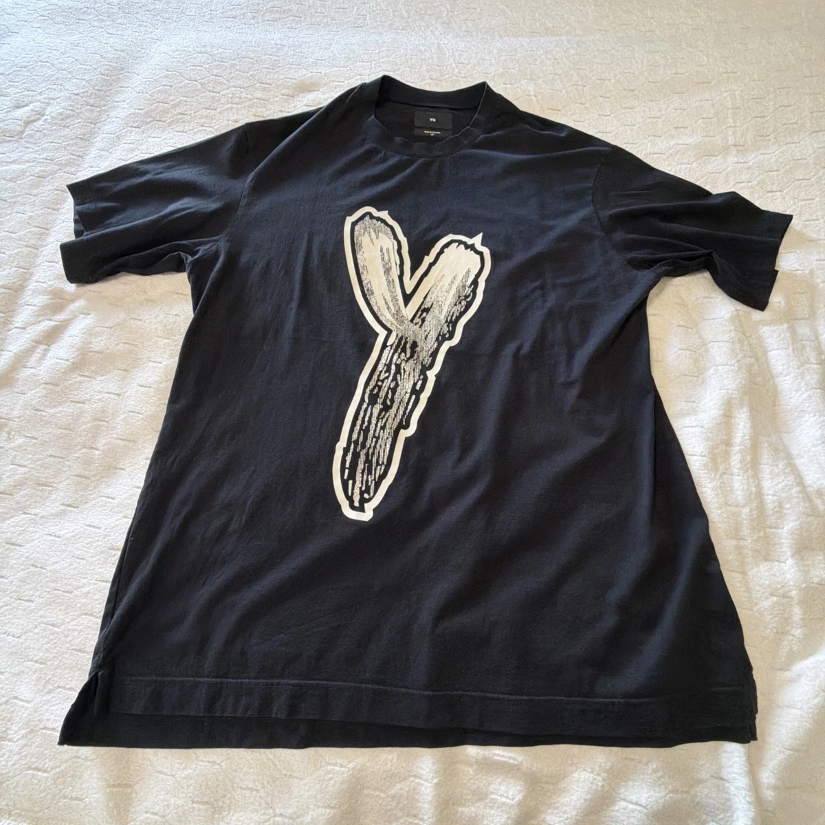 【Y-3】M TOKETA PRINT SS TEE XL Y-3 Back Toketa print black T-shirt - Black - Men | FJ0418