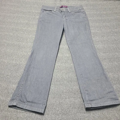 Gloria Vanderbilt Womens Jeans 10 Petite Grey Bootcut Flare Denim Pants - Image 1 of 4