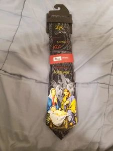 Noel Holiday Collection Herren Krawatte Weihnachten Heilige Familie Krippe Krawatte - Bild 1 von 8