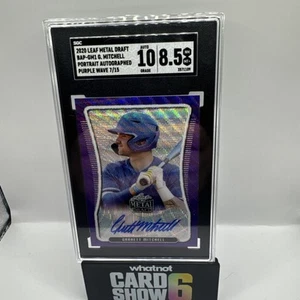 2020 Leaf Metal Draft Garrett Mitchel Portrait Auto /15 Sgc 8.5 - Picture 1 of 1