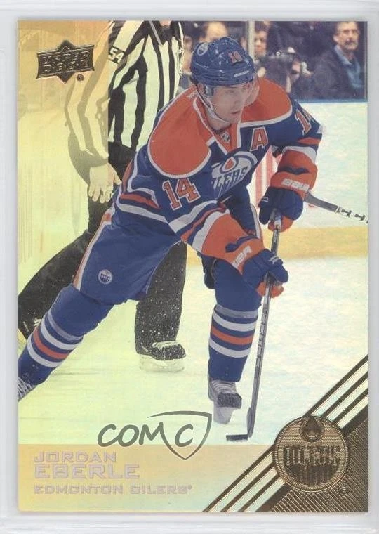 2013-14 Upper Deck Edmonton Oilers Rainbow Foil Jordan Eberle #80 - Image 1 of 2