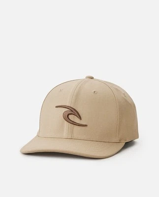 Gorra Rip Curl Tepan Flexfit Curve marrón arena para hombre - Imagen 1 de 3