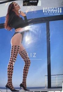 Wolford Liz Strumpfhose Farbe: Schwarz/Schwarz Größe: Medium 18333 - Bild 1 von 4