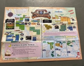 Magic of Scheherazade CUL-AS-US NES Nintendo Insert Poster / Map Only