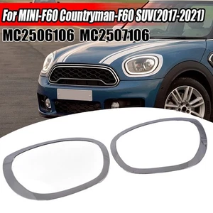 For MINI Cooper Countryman F60 2017-2021 Chrome Headlight Trim Ring Left+Right - Picture 1 of 13