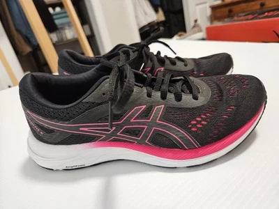 ASICS Women's Gel Excite 6 Running Shoes, US 8.5, Black and Fuchsia  - Image 1 of 4