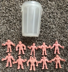 1980s Vintage Muscle Men Figures Lot And Trash Can Toys Kinnikuman SHIPS TODAY - Picture 1 of 4